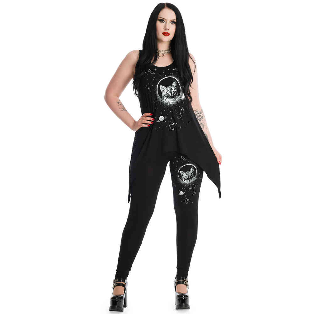 Banned - SPACE CAT Leggings - Black